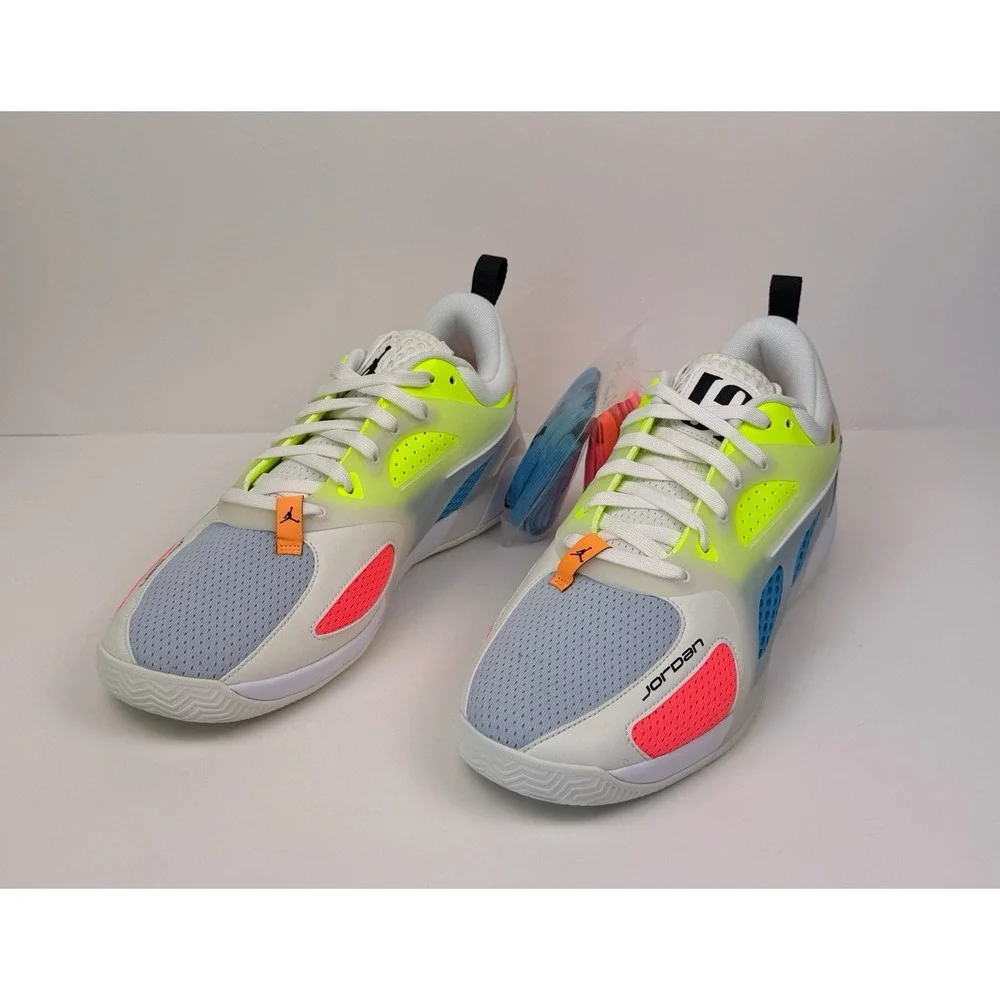 Nike Air Jordan‎ Heir Sneakers Men's Size 11.5 Sail/ Black Blue-Volt FQ3858-100